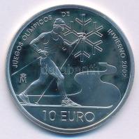 Spanyolország 2002. 10E Ag Téli Olimpia 2002 Salt Lake City kapszulában T:PP  Spain 2002. 10 Euros Ag Winter Olympics Salt Lake City 2002 in capsule C:PP  Krause KM#1078