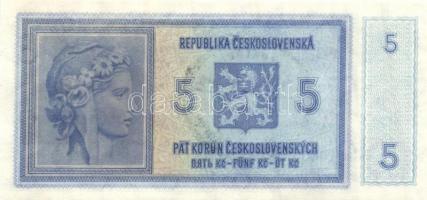 Német 3. Birodalom/Cseh-Morva Protektorátus/német megszállás 1940. 5Kr kézi bélyegzéssel T:I