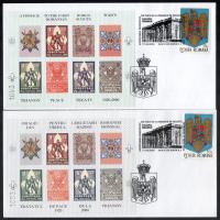 2000/E10 Trianon - Cserkész erdélyi kiadású emlékív garnitúra 4 db FDC-n / souvenir sheet collection with 4 varieties on FDC