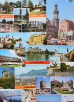 Kb. 200 db MODERN magyar város képeslap vegyes minőségben / Cca. 200 modern Hungarian town-view postcards