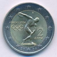 Görögország 2004. 2E 2004-es Olimpiai játékok, Athén T:AU apró felületi karc Greece 2004. 2 Euros Olympic Games 2004, Athens C:AU small surface scratch Krause KM#209