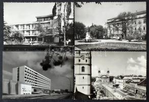 Kb. 100 db MODERN magyar fekete-fehér Képzőművészeti Alap város képeslap / Cca. 100 modern black and white Hungarian town-view postcards