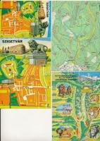 46 db MODERN térképes motívum képeslap / 46 modern motive postcards: maps