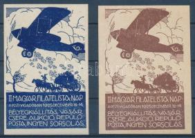 1925/4a+4ba II. Magyar Filatelista Nap emlékív pár (32.000) / souvenir sheet pair