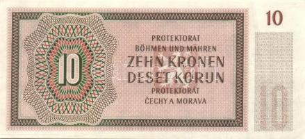 Német 3. Birodalom/Cseh-Morva Protektorátus/német megszállás 1942. 10Kr kétbetűs sorozatjellel T:I