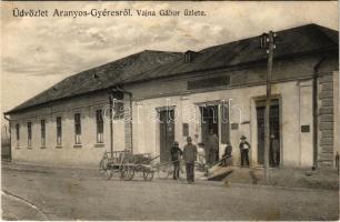 Aranyosgyéres, Campia Turzii; Vajna Gábor üzlete / shop (EB)