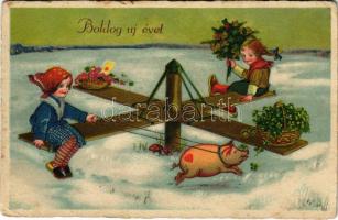 Boldog új évet / New Year greeting. WSSB 9378. litho (EK)