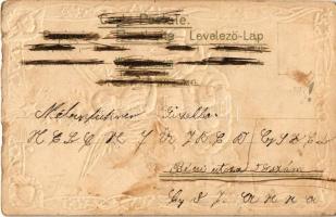 Fröhliche Weihnachten / Boldog karácsonyi ünnepeket! Dombornyomott / Christmas greeting. Embossed li...