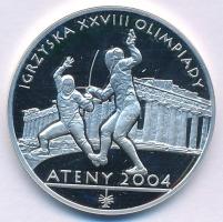 Lengyelország 2004. 10Zl Ag &quot;2004-es Olimpiai játékok, Athén&quot; T:PP karc Poland 2004. 10 Zlotych Ag &quot;Olympic Games 2004, Athens&quot; C:PP scratch Krause Y#517