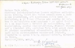 1959 P. Alszeghy Zoltán jezsuita professzor köszönti XXIII. János pápát / Pope John XXIII. photo