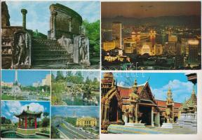 ÁZSIA - 25 db modern képeslap (Japán nélkül) / ASIA - 25 modern postcards (without Asia)