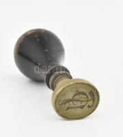 Pecsétnyomó fa nyéllel 8 cm