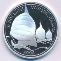 Fidzsi-szigetek 2003. 10$ Ag "2004-es Olimpiai játékok, Athén" T:PP 
Fiji 2003. 10 Dollar...