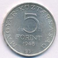 1948. 5Ft Ag "Petőfi" T:AU,XF
Adamo EM1