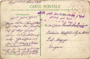 1917 Constantinople, Istanbul; Pointe du Sérail / port, ships + "K.U.K. FELDPOSTAMT 451." ...