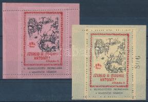 1941/9aaaa I. + 9bba I. Magyar Honvéd emlékív pár (16.000) / souvenir sheet pair