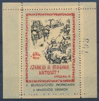 1941/9aaa I. Magyar Honvéd emlékív (8.000) / souvenir sheet