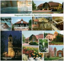 NAGYATÁD - 6 db modern nagy alakú használatlan képeslap