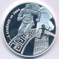 Franciaország 2003. 1 1/2E Ag "Pierre de Coubertin / 2004-es Olimpiai játékok, Athén" T:PP...