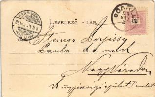 1899 (Vorläufer) Gödöllő, Petőfi tér, kút. Pick Testvérek Műintézete kiadása (EK)