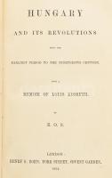 Horner, Susan: Hungary and Its Revolutions from the Earliest Period to the Nineteenth Century. With ...