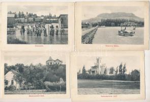 Balaton - 6 lap leporellóból levágva: Zamárdi, Balatonlelle, Tihany, Badacsony, Balatonszemes, Balatonkeresztúr