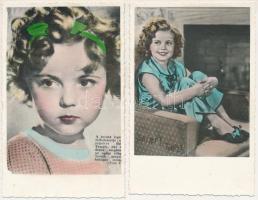 Shirley Temple (1928-2014) - 2 db régi magyar kiadású képeslap / 2 pre-1945 Hungarian postcards