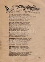 Ludas Matyi kalendáriuma az 1947-es jaj de közönséges évre.
(Budapest), 1947. (Szikra Irodalmi, Lap...