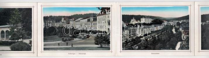 Mariánské Lázne, Marienbad; leporellófüzet 12 lappal / leporello booklet with 12 pages,