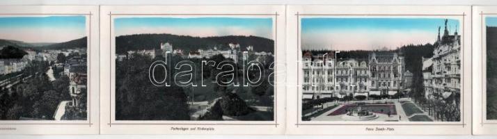 Mariánské Lázne, Marienbad; leporellófüzet 12 lappal / leporello booklet with 12 pages,