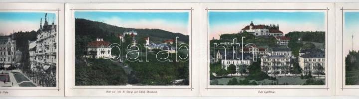 Mariánské Lázne, Marienbad; leporellófüzet 12 lappal / leporello booklet with 12 pages,