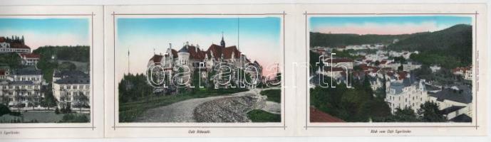 Mariánské Lázne, Marienbad; leporellófüzet 12 lappal / leporello booklet with 12 pages,