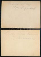 cca 1940 Bp. II. Pasaréti út - Lotz Károly utca sarok Horthy Miklós kertváros. 2 db fotó 12x9 cm