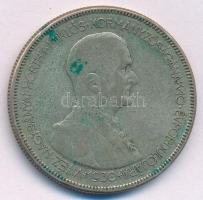 1930. 5P Ag "Horthy jobbra" T:F patina  Adamo P8