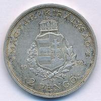 1936. 2P Ag "Liszt" T:AU,XF patina, karc
Adamo P7.3