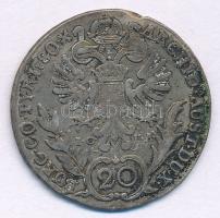 Ausztria 1780IC-FA 20kr Ag "Mária Terézia" füllel, medállá alakítva T:F ph., patina
Austr...