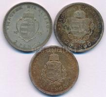 1935. 2P Ag "Pázmány" + 1935. 2P Ag "Rákóczi" + 1936. 2P Ag "Liszt Ferenc&q...