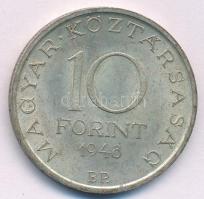 1948. 10Ft Ag "Széchenyi" T:AU patina Adamo EM2