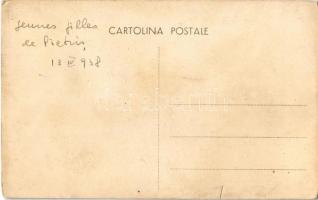 1938 Pietris, Romanian folklore. photo (surface damage)