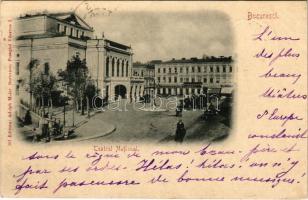 1902 Bucharest, Bukarest, Bucuresti, Bucuresci; Teatrul National / theatre (EK)