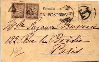 1905 Prahova, Valea mieilor, Passage du Cricov / Romanian folklore, oxen cart (fl)