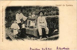 1901 Salutari din Romania / Romanian folklore (EK)