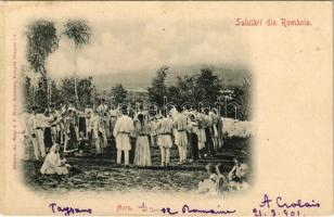 1901 Salutari din Romania / Romanian folklore (EK)
