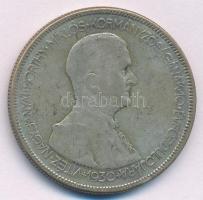 1930. 5P Ag "Horthy jobbra" T:F patina Adamo P8