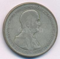 1930. 5P Ag "Horthy jobbra" T:F patina Adamo P8
