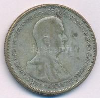 1930. 5P Ag "Horthy jobbra" T:F patina Adamo P8