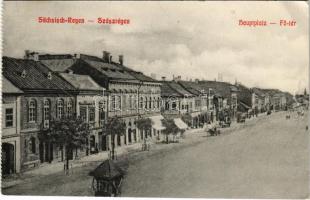 1913 Szászrégen, Reghin; Fő tér / Hauptplatz / main square (EK)