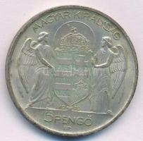 1939. 5P Ag "Horthy balra" T:AU,XF patina Adamo P8.2