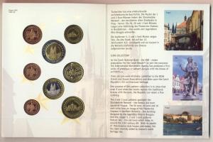 Csehország 2004. 1c,2c,5c,10c,20c,50c,1&#8364;,2&#8364; próbaveretek, szettben, díszkiadásba...
