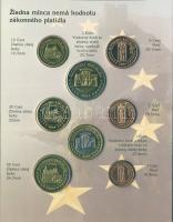 Szlovákia 2004. 1c,2c,5c,10c,20c,50c,1€,2€ próbaveretek, szettben, díszkiadásban T:BU Csak 12.500db!